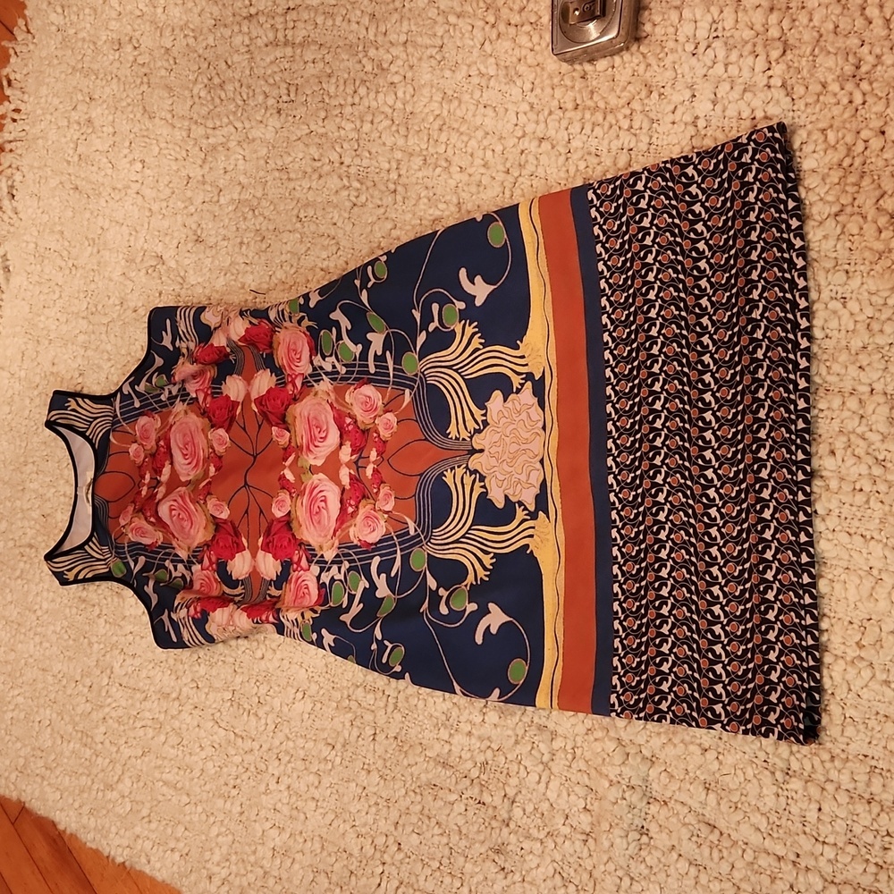 Multicolored multi print tank dress by Dreams Daily